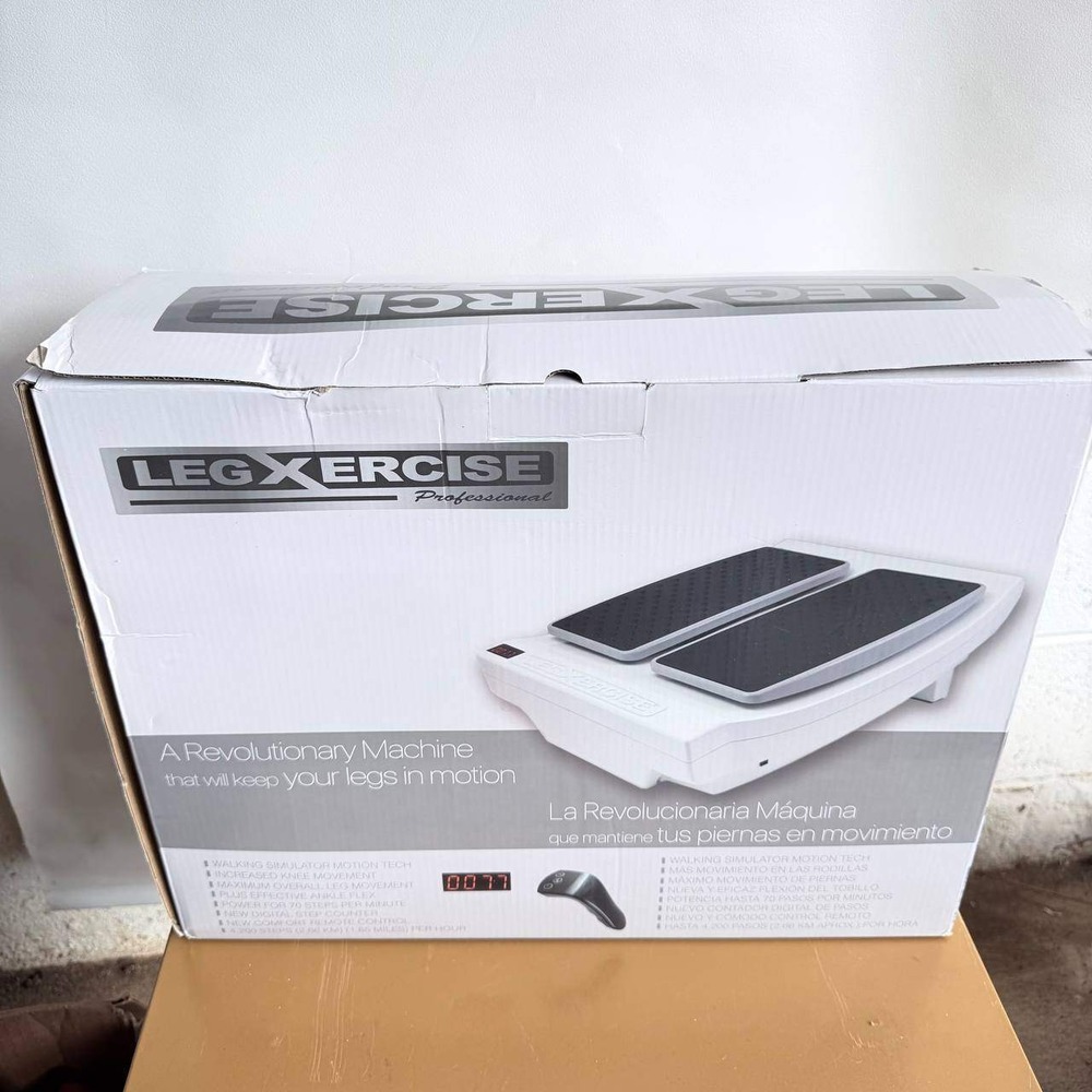 LegXercise Professional Walking Simulator Leg Exerciser Machine White NEW Box